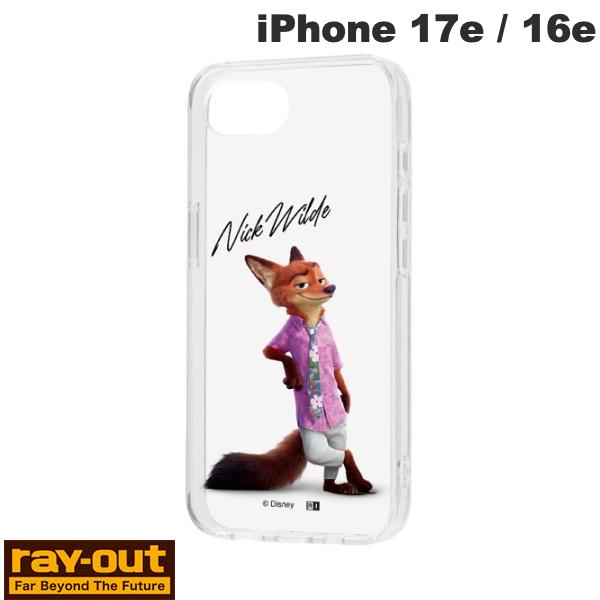 Ray Out iPhone 17e / 16e ディズニー 耐衝撃 ハイブリッドケース ズートピア_ニッ...