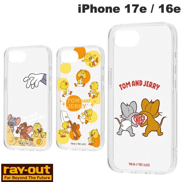 Tom and Jerry iPhone 17e Case, Clear Case, Transparent, Cute, Ray Out iPhone 17e / 16e Tom and Jerry Shockproof Hybrid Case Layout (Smartphone Case/Cover)