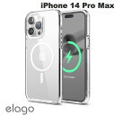 elago iPhone 14 Pro Max MagSafe対応 HYBRID CASE Transparent # EL_INGCSPTMY_TR エラゴ ...