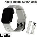 ネコポス発送 UAG Apple Watch 41 / 40 / 38mm CIVILIAN (シビリアン) 2022 シリコンバンド パウダー UAG-AWSC22-PD ユーエージー (アップルウォッチ ベルト バンド)