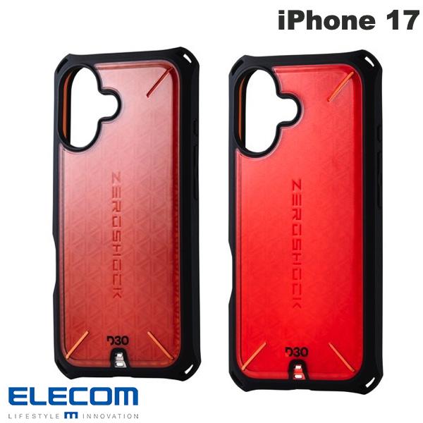 iPhone 17 Case, Shockproof, Zero Shock, Ultra Shockproof, with Screen Protector, Elecom iPhone 17 ZEROSHOCK D3O (Smartphone Case/Cover) 2025