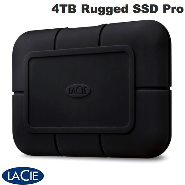 Lacie 4TB Rugged SSD Pro Thunderbolt 3 USB 3.1 (Gen 2) Type-C 対応 耐衝撃 外付けSSD (ポータブル) STHZ4000800 ラシー (Thunderbolt 外付けSSD)