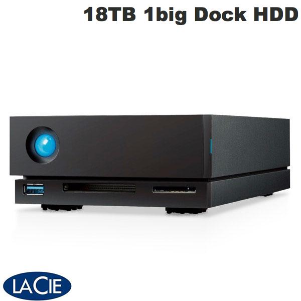 Lacie 18TB 1big Dock HDD Thunderbolt 3対応 外付けハードディスク # STHS18000800 ラシー (外付けHDD)