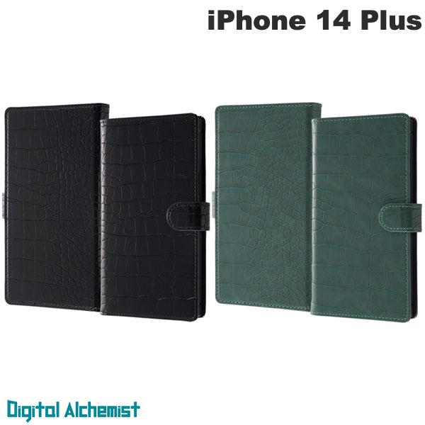 樂天商城 - Digital Alchemist iPhone 14 Plus 耐衝撃 徹底保護 手帳型レザーケース クロコ調 Squl デジタルアルキミスト (スマホケース・カバー)