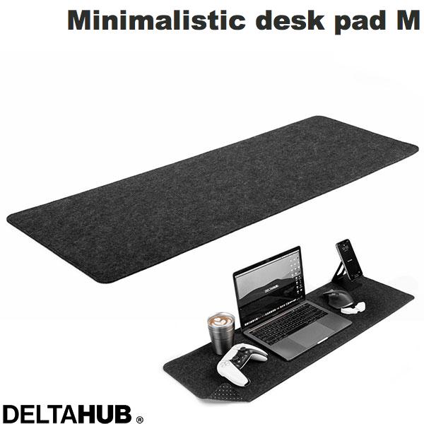 DELTAHUB Minimalistic felt desk pad Dark Grey M DP-M-D デルタハブ (マウスパッド)