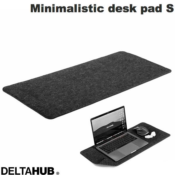 DELTAHUB Minimalistic felt desk pad Dark Grey S # DP-S-D デルタハブ (マウスパッド)