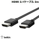 BELKIN 4K / 8KΉ Ultra High Speed HDMI 2.1 P[u 2m # AV10175BT2MBKV2 xL