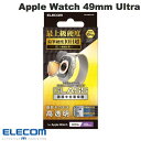 エレコム Apple Watch 49mm Ultra 2 / Ultra ガラスフィルム セラミックコート 光沢 # AW-22CFLGC エレコム (アップ...