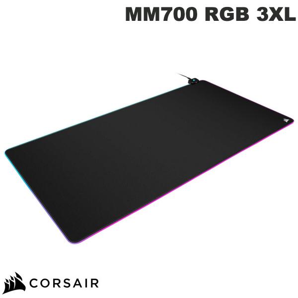 【あす楽】 Corsair MM700 RGB 3XL 3ゾーン RGBライティング対応 USBハブ搭載 特大ゲーミングマウスパッド # CH-9417080-WW コルセア (マウスパッド) 光る 特大 デスクマット 横幅122cm 低摩擦