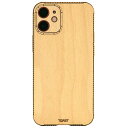 【在庫限り】 TOAST iPhone 12 mini Plain Wood スキンシール Maple # IPH12-PLA-05 トースト (iPhone12mini スキン ケース)