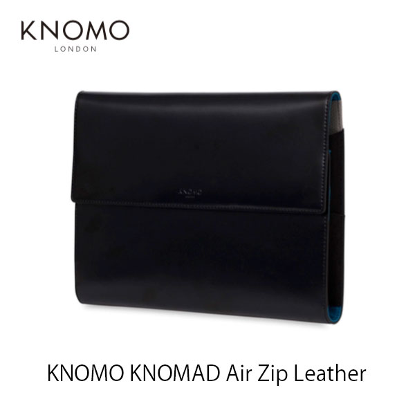 【あす楽】 KNOMO LONDON KNOMAD Air Zip Leather # 114-091-BLK ノモ ロンドン (バッグ、ケース) 本革 iPad ケース ポケット付き ガジェットケース ガジェット 旅行 オーガナイザー 10インチ