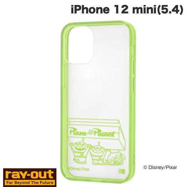 Ray Out iPhone 12 mini 디즈니 픽사 캐릭터 하이브리드 케이스 Charaful 외계인 # RT-DP26UC/ALM 레이아웃 (스마트폰 케이스 커버)