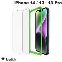 [lR|X] BELKIN iPhone 14 / 13 / 13 Pro SCREENFORCE ی KXtB 0.33mm 2Zbg # OVA123zz xL (tیKXtB)