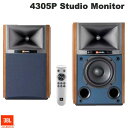 4305P Studio MonitorパワードスタジオモニタースピーカーJBL 4305Pスタジオモニターは、高解像度ストリーミングオーディオとプロシューマー向け接続機能を備えたアクティブ・スピーカーシステムです。特許取得済みのJBLの数々の音響技術は、信じられないほどの精度と強力なダイナミクスによって、空間に音を見事に描き出すことを可能にします。それは音楽愛好家やコンテンツ制作者の新たな可能性の扉を開きます。統合されたストリーミングエンジンは、Google Chromecast built-in、Apple AirPlay 2、Bluetoothオーディオなどを介して有線でもワイヤレスでもネットワークオーディオ機能を使用可能にします。内蔵している192kHz/24bitに対応した高解像度D/Aコンバーターにより、お気に入りの音楽が信じられないほど忠実に再現性されます。4305Pは、プレミアム・ワイヤレス・オーディオに加えて、バランスまたはアンバランス信号で使用できるプロ仕様のXLR / 1/4インチTRSフォノ入力を含むアナログおよびデジタル物理ソースの幅広い接続が可能です。■ ChromecastおよびAirplay2を介した高解像度ワイヤレスストリーミングと便利なBluetooth接続対応■ USB-Bおよび光デジタル入力、XLR / 6.3mmフォンジャックおよび3.5mm AUX入力など豊富なデジタル＆アナログ入力を装備■ 192kHz/24bitの高解像度DAC内蔵 ■ 高感度なJBLコンプレッションドライバ「2410H-2」と明瞭な音場再生能力を誇るHDI(HIGH DEFINITION IMAGING)ホーン搭載■ 5.25インチ(133MM)径リブ付きブラックパルプコーンを備えたロングトラベル設計のウーファー(JW130P-4)■ デジタルクロスオーバーによる各ドライバー個々に最適化されたパワー供給とDSP制御を備えた総合出力300Wの内蔵アンプ■ BLUETOOTHワイヤレスリモコン付属■ 象徴的なブルーバッフルとさ点ウォールナットの天然木突板仕上げを施したキャビネット[仕様情報]タイプ : コンパクト・ブックシェルフ型パワードスタジオモニター低域用スピーカー : 133mm径パルプコーン・ウーファー「JW130P-4」高域用スピーカー : 25mm径リング・コンプレッションドライバー「2410H-2」+HDIホーンアンプ出力 : 総合300W(LF : 125Wx2 / HF : 25Wx2)Class-Dパワーアンプクロスオーバー周波数 : 1750Hz ネットワーク機能AirPlay2Chromecast built-inSpotify周波数特性 : 45Hz – 25kHz(-6dB)入力 : XLR/フォン、AUX(φ3.5mm)、USB-B、光デジタル、Ethanet/Wi-Fi、Bluetooth(version 5.1)対応コーデック : SBC, AAC出力 : サブウーファー出力(RCA、オートセンシング/80Hz HPフィルター自動添加)対応フォーマット : AAC/AIFF/ALAC/DSD(DSD64 ネットワーク経由のみ)/FLAC/MP3/OGG/ MP4/WAV/WMA対応サンプリングレート : USB/ストリーミング : 32kHz～192kHz SPDIF 外形寸法(幅x高さx奥行、グリル含む : W210 x H336 x D235 mm重量 : 6.6kg(プライマリースピーカー)/6.4kg(セカンダリースピーカー)同梱品Bluetoothリモコン、電源ケーブルx2、デジタルリンク用ケーブ[保証期間]1年間[メーカー]ジェービーエル JBL型番JANJBL4305PWALJN4968929214556[性能] AirPlay対応[性能] Bluetooth[性能] Wi-Fi対応[性能] ワイヤレス[性能] 有線[材質] 木製[端子] 6.3mm(1/4インチ)[端子] USB B[端子] XLR[色] ブラック[規格] mini-pin[音声 規格] SPDIFJBL 4305P Bluetooth 5.1 ブックシェルフ型 パワードスタジオモニタースピーカー ウォールナット # JBL4305PWALJN ジェービーエル