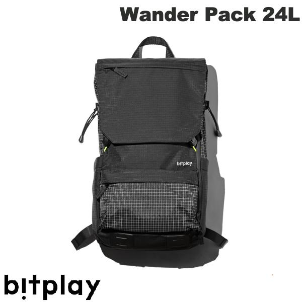 楽天Premium Selection 楽天市場店【あす楽】 【スーパーSALE★1000円OFFクーポン配布中】 bitplay Wander Pack バックパック 24L ブラック # WPTP-24-BK-PK-01 ビットプレイ （バッグ・ケース） おしゃれ リュック 軽量 耐水 アウトドア チェストベルト付き 胸ベルト ウエストベルト付き 腰ベルト