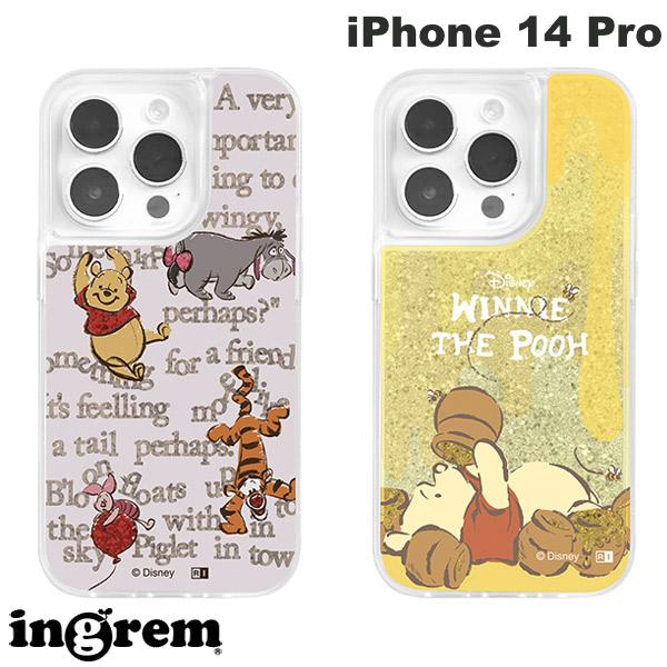ingrem iPhone 14 Pro 디즈니 캐릭터 라메 글리터 케이스 잉글렘 (스마트폰 케이스·커버) 푸씨 곰의 푸씨 반짝반짝 티거 이요 피그렛