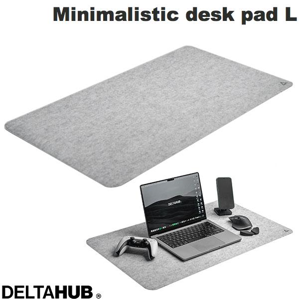 DELTAHUB Minimalistic felt desk pad Light Grey L # DP-L-LG-D デルタハブ (マウスパッド) 大型 デスクマット