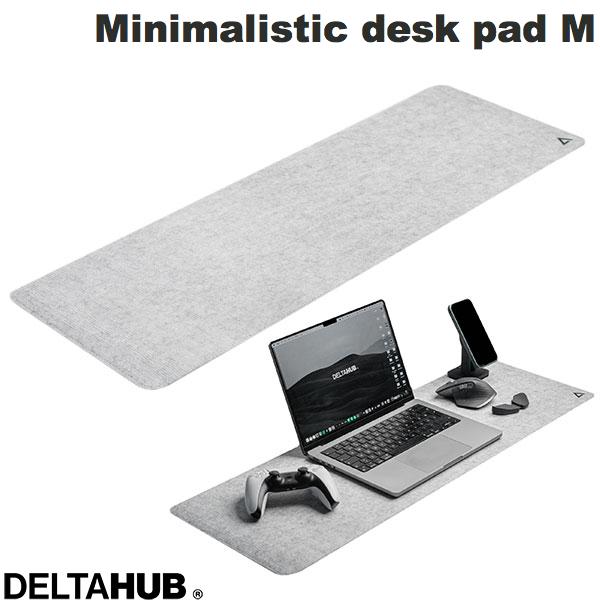  DELTAHUB Minimalistic felt desk pad Light Grey M # DP-M-LG-D デルタハブ (マウスパッド) 大型 デスクマット