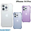 ネコポス送料無料 SUNCREST iPhone 14 Pro NEWT 4ホールケース サンクレスト (スマホケース カバー) ストラップホール付き クリアケース