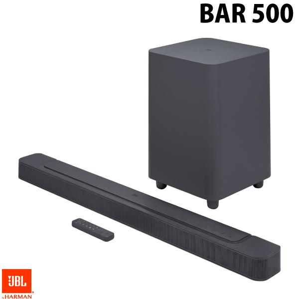 [大型商品] 【マラソン★2,000円OFFクーポン配布中】 JBL BAR 500 Bluetooth 5.0 ワイヤレス サラウンドサウンドバー サブウーファー付属 ブラック # JBLBAR500PROBLKJN ジェービーエル 5.1ch ウーハー ウーファー付き eARC対応 アレクサ