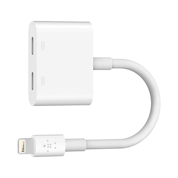 ネコポス発送 BELKIN RockStar Lightning Audio Charge オーディオ 充電 アダプタ F8J198btWHT ベルキン (ライトニング変換アダプタ)