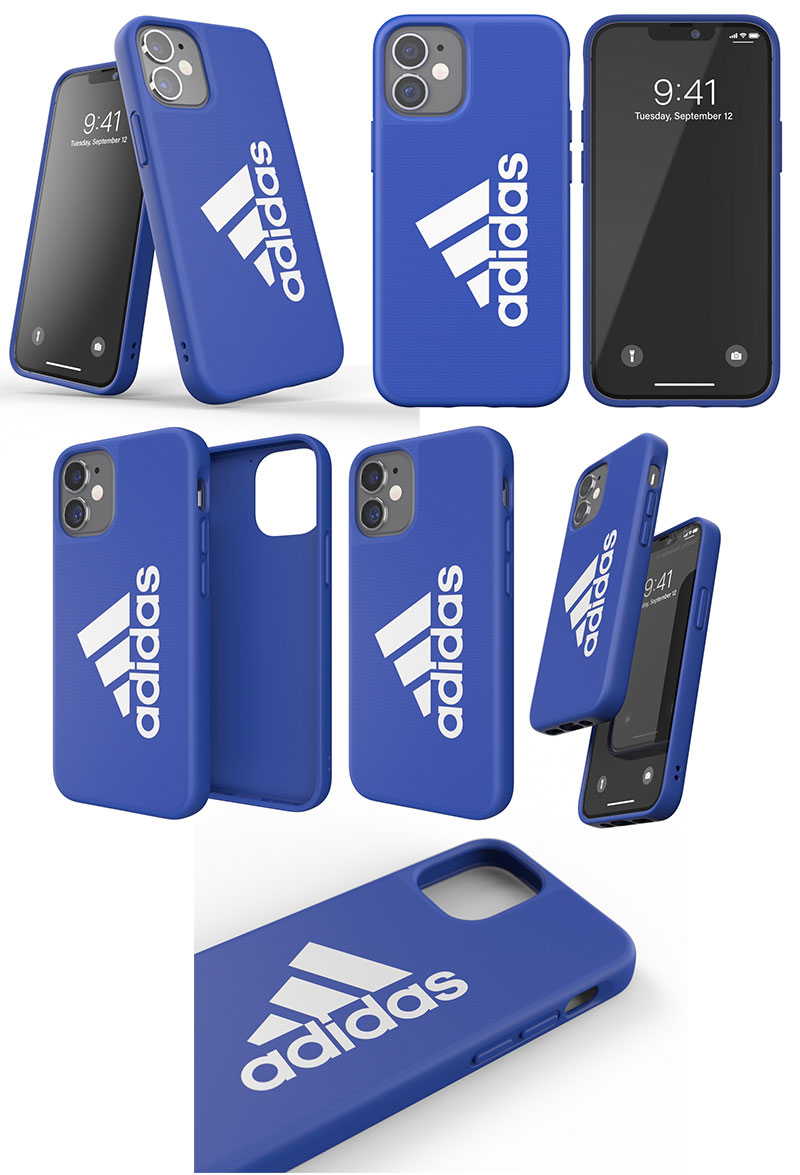 【在庫限り】 adidas iPhone 12 mini SP Iconic Sports Case FW20 Power Blue # 42463 (EX8021) アディダス (スマホケース・カバー)