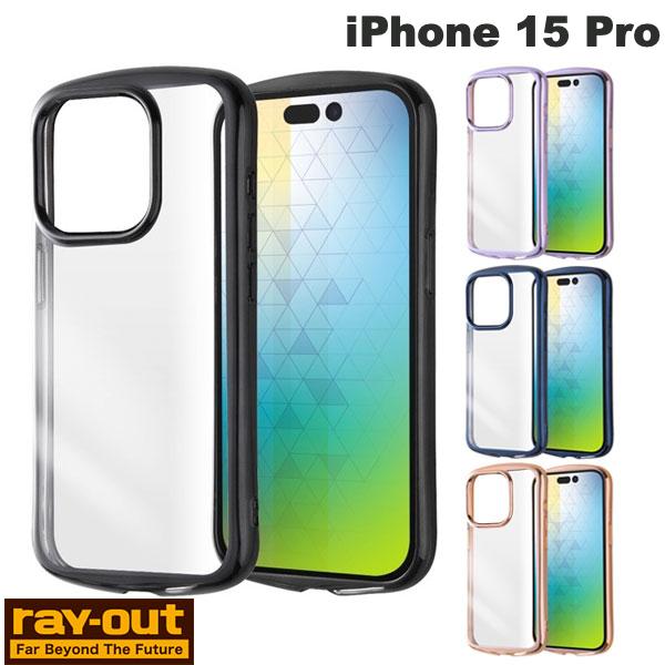 Ray Out iPhone 15 Pro Like standard 내충격 TPU 소프트 케이스 METAMORU 레이아웃 (스마트폰 케이스 커버)