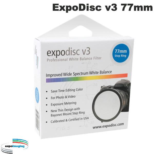 【あす楽】 Expoimaging 77mm ExpoDisc v3 プロフェッショナルホワイトバランスフィルター エキスポイメージング (カメラアクセサリー)