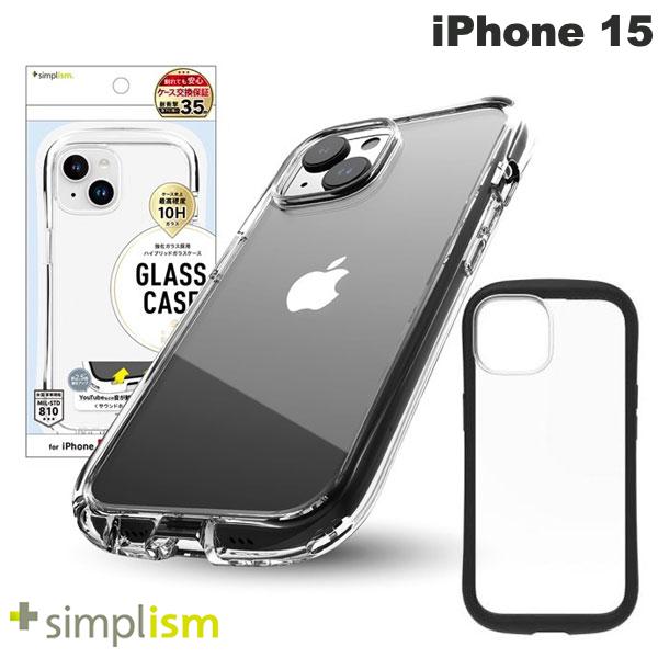 [lR|X] Simplism iPhone 15 [GLASSICA Round] ϏՌ wʃKXP[X VvY (X}zP[XEJo[)