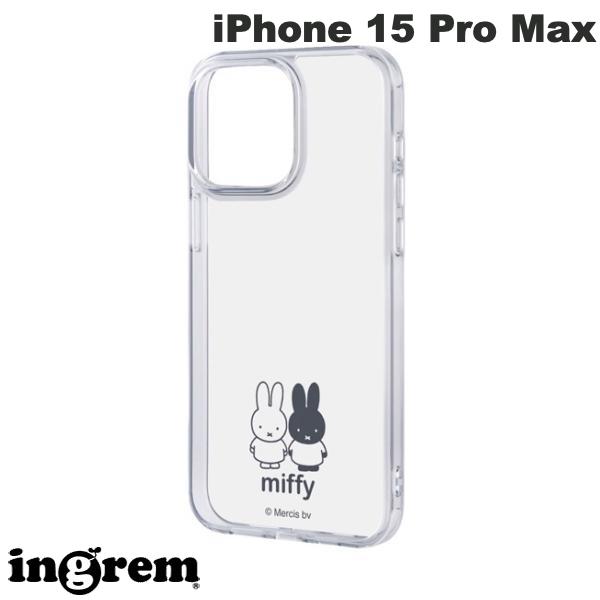 iPhone 15 Pro Max Case ingrem iPhone 15 Pro Max Miffy Hybrid Case Charaful Miffy # IN-BP44UC/MFM Ingrem (Smartphone Case/Cover)
