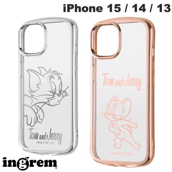 iPhone 15 Case ingrem iPhone 15 / 14 / 13 Tom and Jerry TPU Soft Case METAMORU Ingrem (Smartphone Case/Cover)