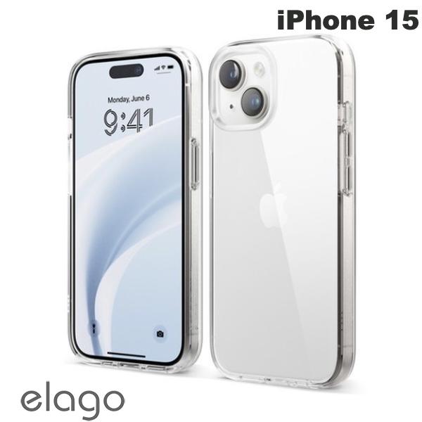 elago iPhone 15 HYBRID CASE Transparent # EL_IONCSPTHB_TR 엘라고 (스마트폰 케이스 커버)