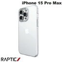 [ネコポス送料無料] RAPTIC iPhone 15 Pro Max Clear TPU 耐衝撃ケ ...