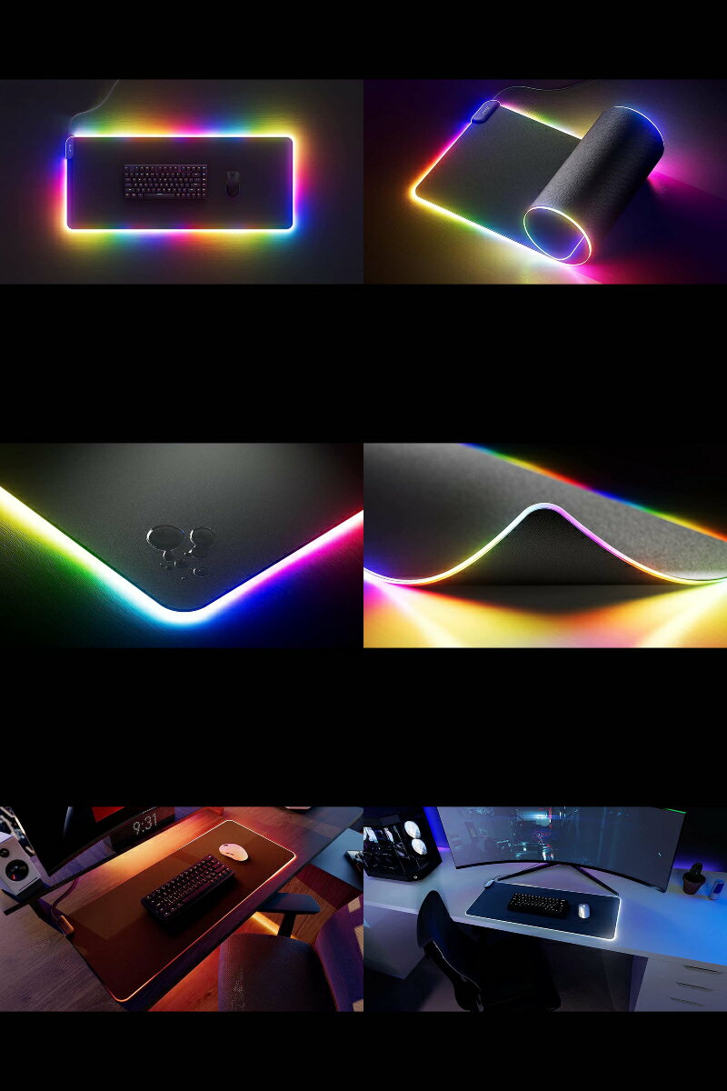 HYTE CNVS Intense Play Mat カンバス RGBライティング ゲーミングマウスパッド # CNVS Intense Play Mat (ゲーミングマウスパッド)