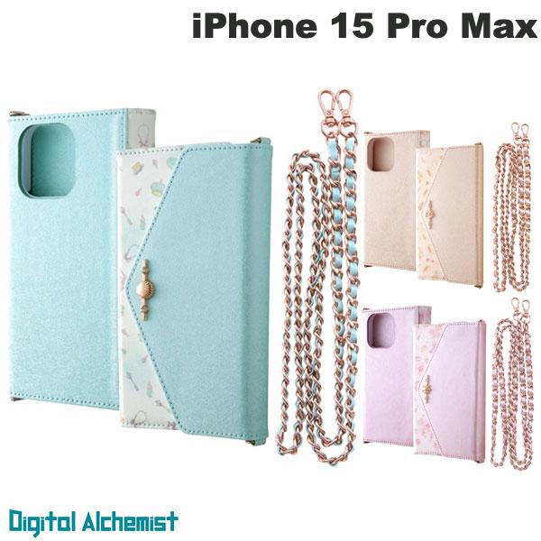 ディズニー Digital Alchemist iPhone 15 Pro Max ディズニー 手帳型レザーケース Collet ショルダーストラップ付き デジタルアルキミスト (スマホケース・カバー) プリンセス