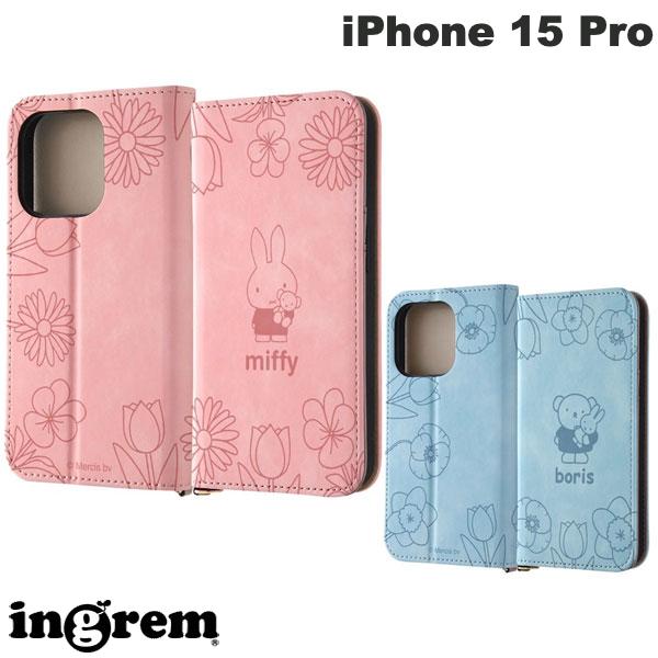 iPhone15pro 케이스 수첩형 ingrem iPhone 15 Pro 미피 수첩형 가죽 케이스 Raffine 잉글렘 (스마트폰 케이스·커버)