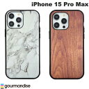 ネコポス送料無料 gourmandise iPhone 15 Pro Max 耐衝撃ケース IIIIfi (イーフィット) グルマンディーズ (スマホケース カバー)