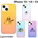 [ネコポス送料無料] gourmandise iPhone 15 / 14 / 13 ソフトケース ポケットモンスター グルマンディーズ (スマホケース・カバー) pok..