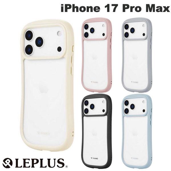 iPhone17ProMax 케이스 뒷면 클리어 사이드 칼라 가지고 쉬운 LEPLUS iPhone 17 Pro Max 내상·내충격 하이브리드 케이스 ViAMO freely 르플라스(스마트폰 케이스·커버) 스트랩 홀더 첨부 2025