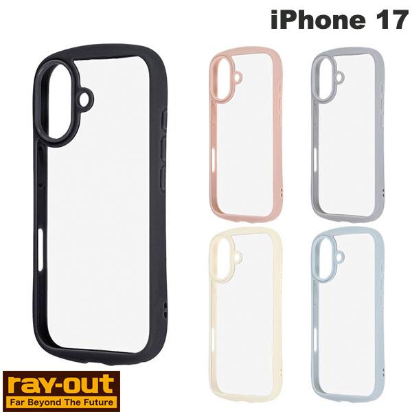 樂天商城 - iPhone17 ケース クリアケース 透明 サイドカラー Ray Out iPhone 17 ハイブリッドタフケース Puffull +レンズガードリング レイアウト (スマホケース・カバー) 2025