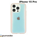 [lR|X] gourmandise iPhone 15 Pro ϏՌP[X IIIIfi+ (C[tBbg) Clear }bgI[ # IFT-159MAU O}fB[Y (X}zP[XEJo[)