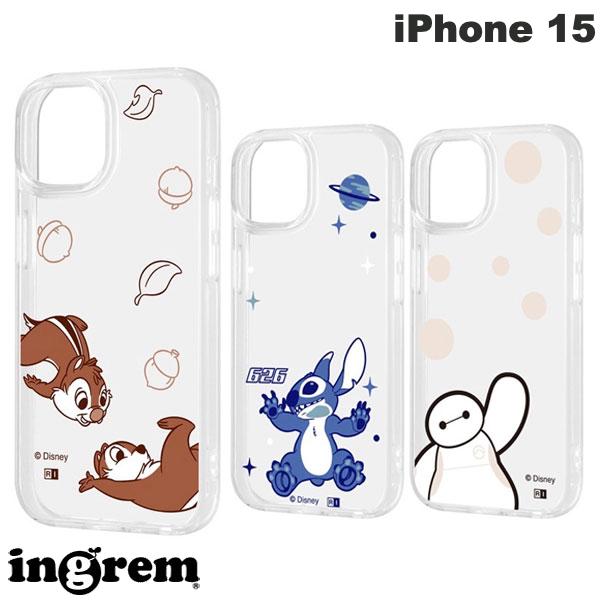 iPhone15 케이스 ingrem iPhone 15 디즈니 하이브리드 케이스 Clear Pop 잉글렘 (스마트폰 케이스·커버)