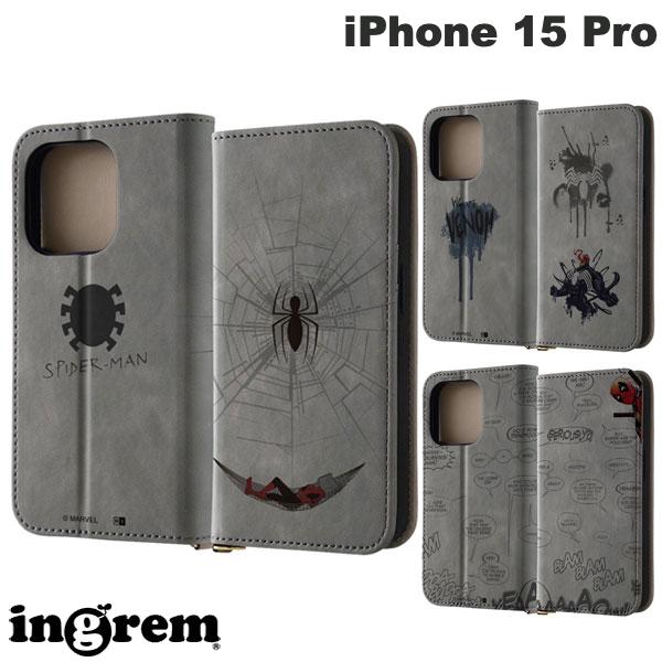 樂天商城 - iPhone15pro ケース 手帳型 ingrem iPhone 15 Pro マーベル 手帳型レザーケース Raffine イングレム (スマホケース・カバー)