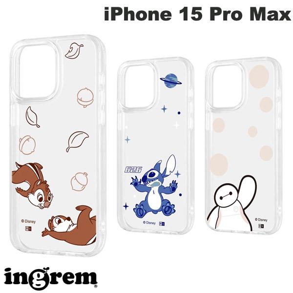 iPhone15ProMax 케이스 ingrem iPhone 15 Pro Max 디즈니 하이브리드 케이스 Clear Pop 잉글렘(스마트폰 케이스·커버)