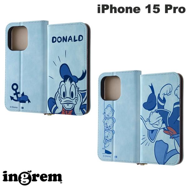 iPhone15pro 케이스 수첩형 ingrem iPhone 15 Pro 디즈니 수첩형 가죽 케이스 Raffine 잉글렘 (스마트폰 케이스·커버)