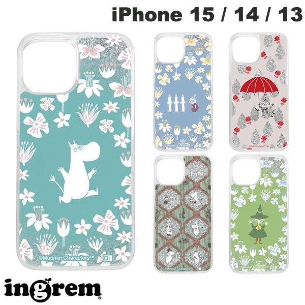iPhone 15 Case ingrem iPhone 15 / 14 / 13 Moomin Glitter Case Ingrem (Smartphone Case/Cover) Sparkling