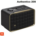 【あす楽】 【マラソン★2,000円OFFクーポン配布中】 JBL Authentics 200 Wi-Fi Bluetooth 5.3 ワイヤレス スピーカー JBLAUTH200BLKJN ジェービーエル オーセンティックス スマートスピーカー ウーファー ウーハー搭載 レトロ アレクサ対応