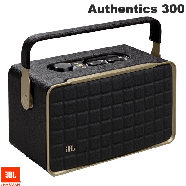 JBL Authentics 300 Wi-Fi Bluetooth 5.3 ポータブル ワイヤレス スピーカー JBLAUTH300BLKJN ジェービーエル オーセンティックス レトロ アレクサ対応 ハンドル 取っ手 取手付き