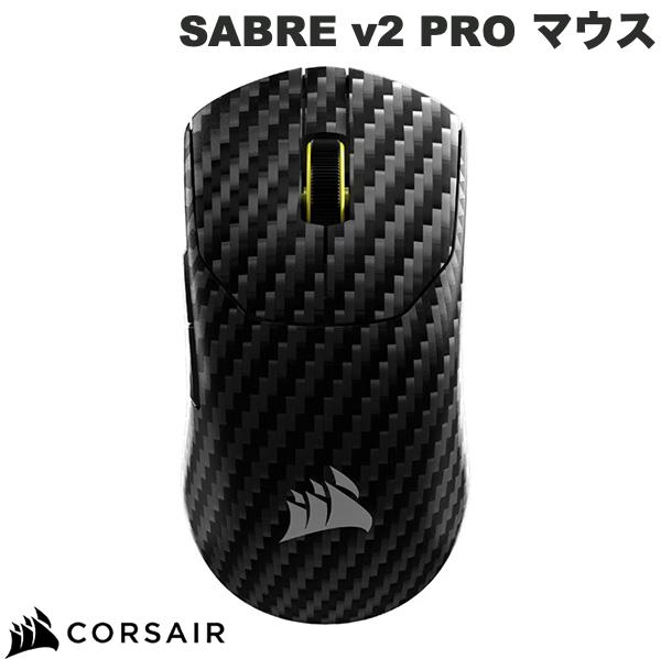 Corsair SABRE v2 PRO ワイヤレス CF Bluetooth / 2.4GHz 有線 ゲーミングマウス 超軽量 カーボンファイバー # CHR-931G200-WW コルセア (マウス)