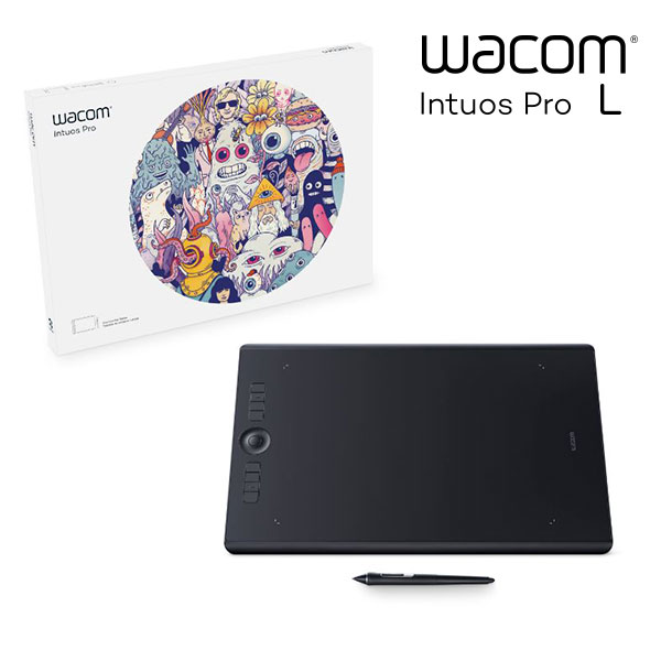 Intuos Pro LサイズCreate better 進化したペン■ これまでにない最高の性能を誇るWacom Pro Pen 2■ 筆圧レベル8192レベル■ ディスプレイ端を含め、ペンの正確さが向上■ ペンの追従性の向上(ソフトウェアやOSによる)Create more 新しいワークフロー■ Wacom Intuos Proはアイデアスケッチから仕上げまで、作品の制作フロー全体に活用できます。■ PCに接続してペンタブレットとして、そしてWacom Intuos Proひとつでもペーパーモードとして製品単体で利用できます。 クリエイターが行いたい作業をWacom Intuos Proひとつで行うことができます。※ペーパーモードをご使用になるには、Wacom Finetip Penやペーパークリップなどのアクセサリが必要です。(別売)Create your way 制作スタイルによって使い分け■ Wacom Intuos Proは作品の制作スタイルによって使い分けることができます。■ ペンタブレットとして使う際は、3種類の描き味のオーバーレイシートから選ぶことができます。[仕様情報]型番 : PTH-860/K0ペン入力ペン : Wacom Pro Pen 2読取方式 : 電磁誘導方式筆圧レベル*1 : 8192レベルサイドスイッチ : 2つ傾き検出レベル : ±60レベル読取分解能 : 最高0.005mm読取可能高さ : Wacom Pro Pen 2:10mm読取速度 : 最高200ポイント/秒読取精度*2 : ±0.25mm読取可能範囲 : 311 x 216 mmタッチ入力読取方式 : 静電結合方式マルチタッチ機能 : ◯マルチタッチ認識数 : 10点マルチタッチ機能ON/OFFスイッチ : ◯その他機能エクスプレスキー : 8つ(カスタマイズ可能)ホームボタン : ◯プレジションモード : ◯ラジアルメニュー : ◯マッピング画面切り替え : ◯インターフェース接続 : USB 2.0ワイヤレス接続*3■ ペンタブレット接続・ペーパーモードコンピュータ接続:クラシックBluetooth■ ペーパーモードモバイルデバイス接続:Bluetooth 4.2以降セキュリティ : テザースロット 2つ電源バッテリ搭載 : ◯電池 : リチウムイオン電池連続駆動時間 : 最大10時間充電時間 : 高速充電:約2.5時間、通常充電:約5時間電源電圧/消費電流 : 5V/500mA使用環境 : 温度 5～40℃、湿度 30～80% (結露なきこと)保管環境 : 温度 -20～60℃、湿度 30～90% (結露なきこと)外形寸法 (l x W x H) : 430 x 287 x 8 mm質量 : 1.3 kg適合規格 : RoHS、VCCI、電波法対応システム : ■ Windows 7以降(最新のSP適用)■ Mac OS X 10.10以降■ インターネット接続■ USB 2.0ポートを標準装備したコンピュータあるいはMac構成■ Wacom Intuos Pro 本体■ Wacom Pro Pen 2(消しゴム付き筆圧ペン)■ ペンスタンド(替え芯(標準芯6本、フェルト芯4本)付属) ■ カラーリング■ オーバーレイシートサンプル■ USBケーブル(USB Type-C - USB)■ クイックスタートガイド■ レギュレーションシート■ 保証書■ オンラインマニュアル■ 重要な製品情報(IPI)プレインストールソフトウェア(登録が必要な場合があります) : なしオプション(別売)■ Wacom Paper Clip■ Wacom Finetip Pen■ Wacom Ballpoint Pen■ Wacom Pro Pen 2用替え芯　標準芯 5本■ Wacom Pro Pen 2用替え芯　フェルト芯 5本■ Wacom Finetip Pen用替え芯 5本■ Wacom Ballpoint Pen用替え芯 3本■ ソフトケース■ オーバーレイシート(3種類:スムース、スタンダード、ラフ)■ エアブラシ■ アートペン■ クラシックペン■ プロペン■ グリップペン■ Wacom Pro Pen 2(ペンケース付)*1 8192レベル筆圧機能は、これに対応したアプリケーションソフトでのみ有効です*2 周囲20mmエリアの精度は±2.0mm*3 ペーパーモードのモバイルデバイス接続は2017年2月予定[メーカー]ワコム WACOM型番JANPTH-860/K04949268305204[色] ブラックWACOM Intuos Pro Large # PTH-860/K0 ワコム